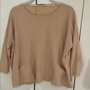 Tonet blushed pink top - size 8 - great used condition